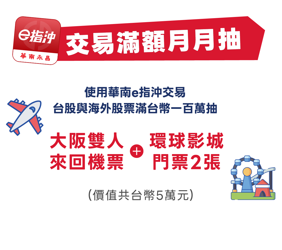 e指沖交易滿額抽