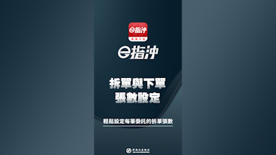 拆單與下單張數設定